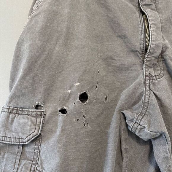 Wrangler Mens Cargo Pants Side Pockets Small Logo Size 38x32 Workwear - Picture 3 of 11